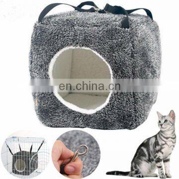 New Small Pet Cat Dog Cube Hanging Hammock House Cave