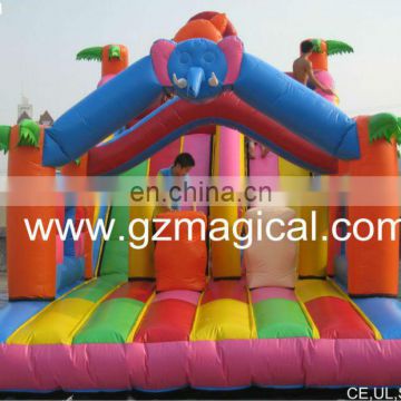 Elephant Inflatable Bouncy Slide