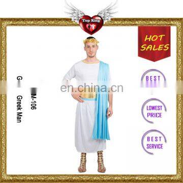 Cheap Price First Class Carnival Golden Greek Man Costumes