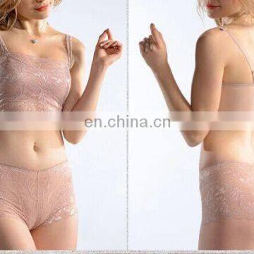 2015 Hot Selling Lace Transparent Women Inner Tank Top Set photo-3