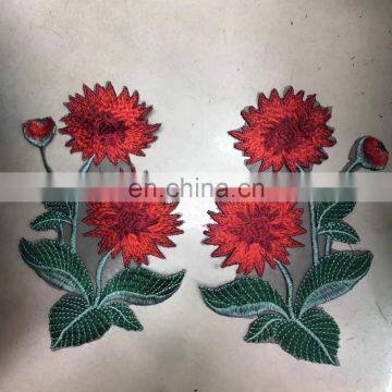 New Arrival 3D Red Flower Patch/applique Sew On/iron on photo-5