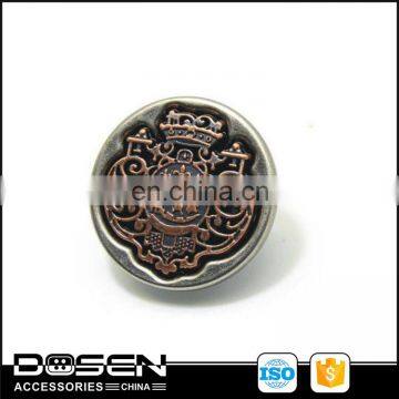 Fashion hot sale stamp sewing buttons for clothing decorate ,cowboy button ,garment accessories.