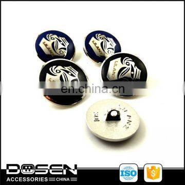fashionable shiny custom logo metal design button