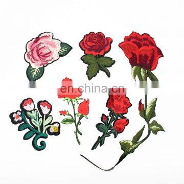 High Quality Custom Iron on Embroidery Patch Flowers photo-4