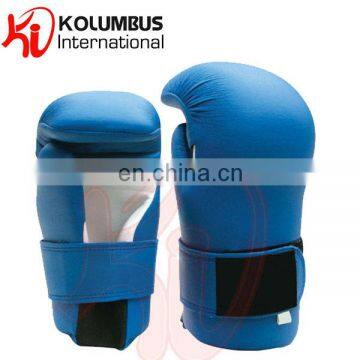 Semi Contact Gloves Made In PU, Blue Semi Contact Gloves