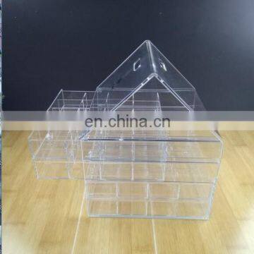 new product house style clear acrylic bait box with drawers