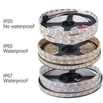 5 M 5050 RGB LED Bande WS2812B 60 LEDs/m Smart Led Pixel Bande, Noir/Blanc PCB WS2812 IC, WS2812B IP30/IP65/IP67 DC5V photo-2