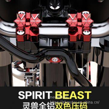Spirit Beast Motorcycle Modified Dragon Head Grip Pedestal Pressure Code Handle Bar Holder 2pcs/lot FR101 L1 photo-4