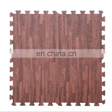 EVA Interlocking Exercise Wooden Forest Puzzle Play Foam Floor Mat