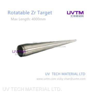 Zr target pure metal target for vacuum sputter coating