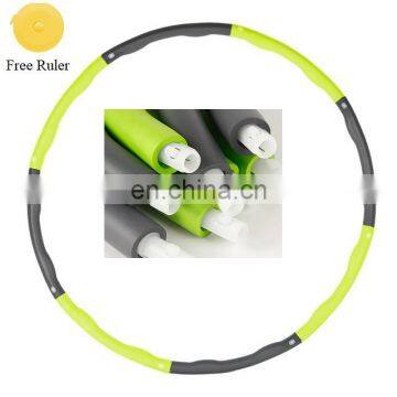 Wholesale 8 Section Adjustable Hula Circlep Fitness Hula Circle Plastic For Losing Weight