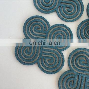 Durable Logo Printing Cork Custom Coaster Felt Pompom Coasters photo-7