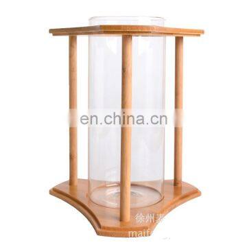 Creative Bamboo and Wood Ecological Fish Tank Desktop Mini Aquariums Wholesale photo-4