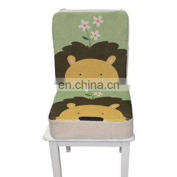 Thickened Cartoon Square Seat Cushion For Kid Bandage Fixed Bottom Home Tatami Floor Children Dining Chair Heightening Cushions photo-4