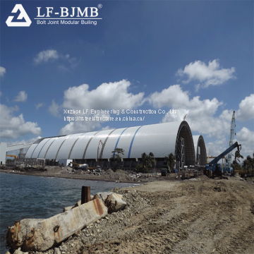 Factory Bolt Ball Space Frame Coal Storage Roofing Structure Power Plant Shed Cememt photo-4