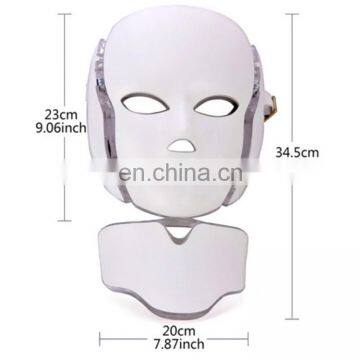 Professional 7 Color LED Neck Face Mask PDT Facial LED Photon Light Therapy Mask Beauty Equipment photo-5