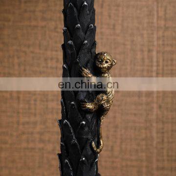 New Design Indoor Lighting Vintage Nightstand Desk Lamps With Green Velvet Lampshade photo-4