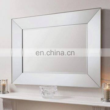 Cheap Factory Long Silver Glass Framed Full Length Bevelled mirror decorative