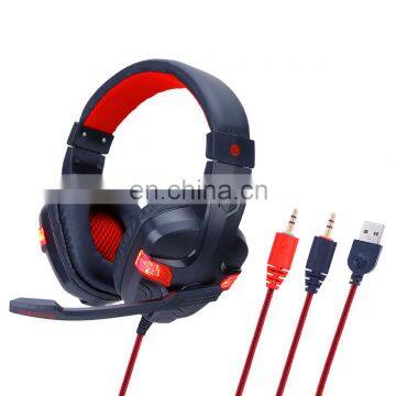 Golden Sky 2019 Factory Price Over-Ear 3.5Mm Gaming Headphone Headset Earphone Headband With Mic Headband Headphone Wholesale