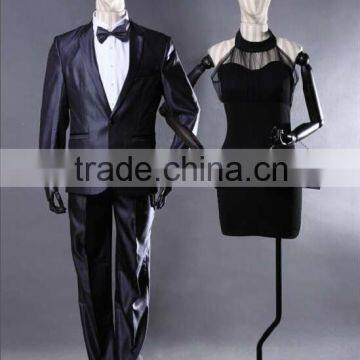 Fashion wholesale with head adjustable men mannequin upper body manikin with rotate base wooden arm male dummy M003- M-1