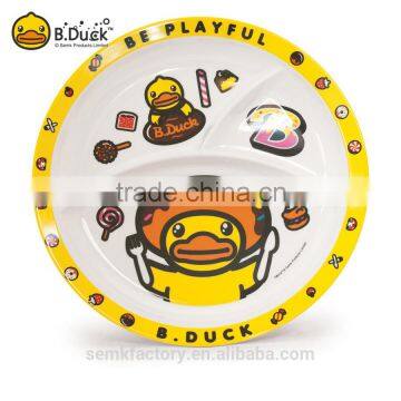 Kawayi cute hot sale kids dinner melamine plate