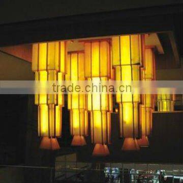 polyester resin alabaster ceiling lamp