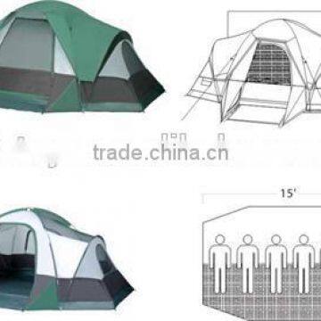 Waterproof outdoor luxury camping 5-6 person dome tent for sell