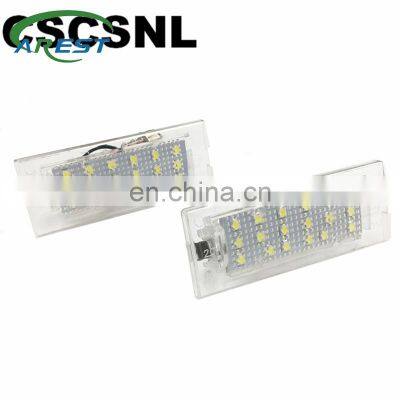 2pcs/set 18 LED Error Free License Number Plate Light For BMW X5 E53 X3 E83 1999-2006 X3 E83 2003-2010 Car Styling Accessories