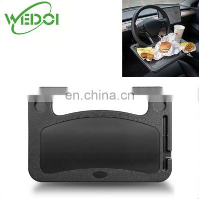 Car Accessories for Tesla Model 3 Y dining/Laptop Steering Wheel Desk Black High Quality Universal Multifunction Interior Series