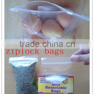 plastic fresh fruit slider zipper bag/slider bag/high quality plastic reusable bag