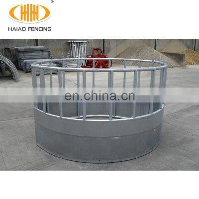Natural Livestock Animal Hay Feeder, Locking Bale Cattle Feeder photo-2