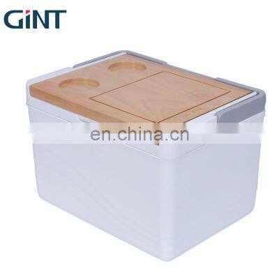 GiNT 11L Eco Friendly Hard Cooler Good Quality Ice Cooler Box Detachable Wooden Lid Ice Chest