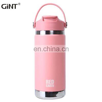 Red Earth 550ml 18/8 Stainless Steel Vacuum Insulated Water Bottle With Straw