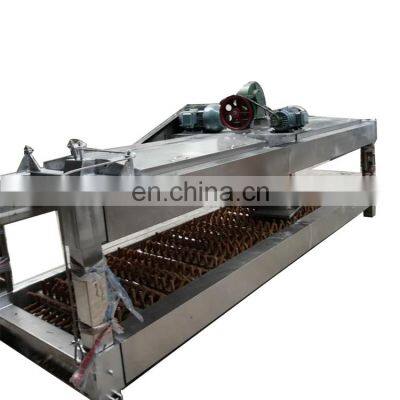 Chicken slaughtering and feather plucking production line