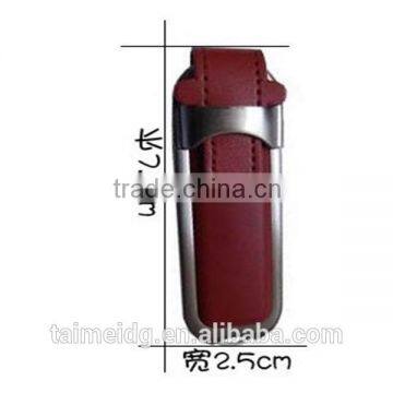 OEM logo promotional leather usb