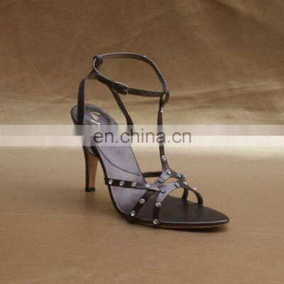 ladies stone heels shoe lady 4 inches sandals shoes latest design women evening shoes (sadalias mujer)