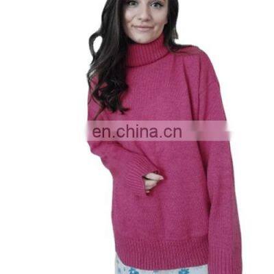 Factory Outlet Christmas Autumn Winter Women's Fashion All-match Warm Sweater Green Pullover Knitted Top