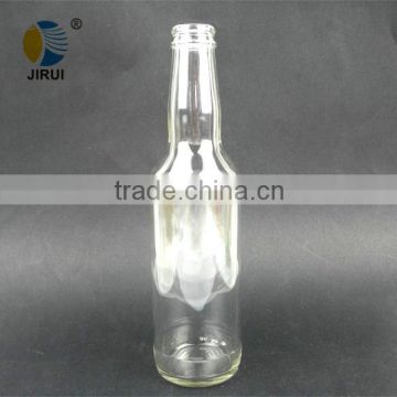 280 ml clear glass drinking bottle with simple design