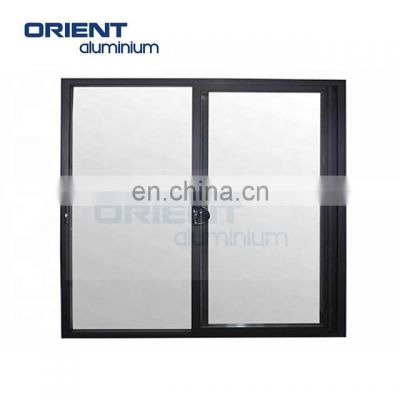 China Factory Low Price Insulated  Residential House Sliding Glass Windows With Mosquito Net