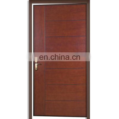 Metal amroed interior door security door with aluminum strips