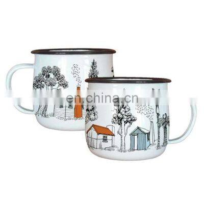 wholesale popular personalized classic high quality sublimation ceram enamel cup