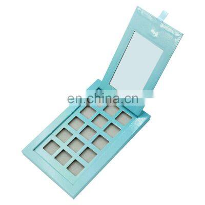 Custom Label Magic Empty Packaging With Mirror Luxury Vegan Book Shape Magnetic Eyeshadow Palette