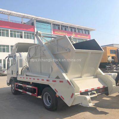Chengli Special Automobile co Ltd Garbage Trucks Howo Hydraulic Swing Arm Garbage Truck photo-3