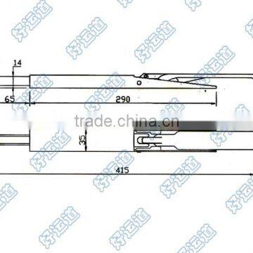 03125 Tailboard Catch Flush Handle Paddle Latch Lock