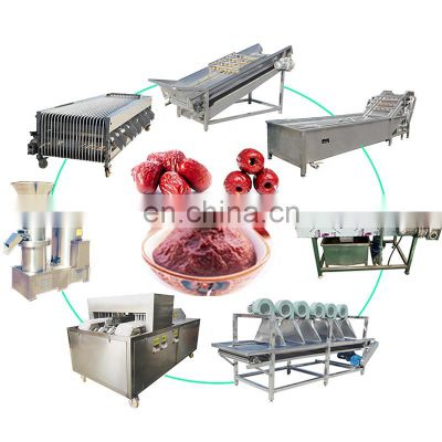 Commercial Fresh Chili Tomato Paste Dates Jujube Processing Continuous Date Butter Sauce Making Production Line