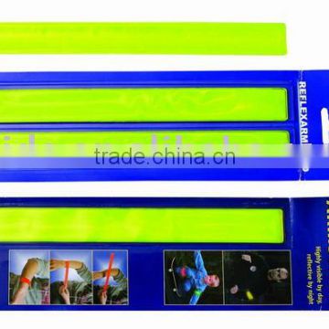 Reflective safety slap wrap set snap band EN13356