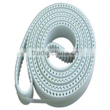 High quality standard white color PU coated timing belt(T5,T10,L,H)