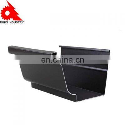 Custom roof drain size brackets aluminium rain gutter