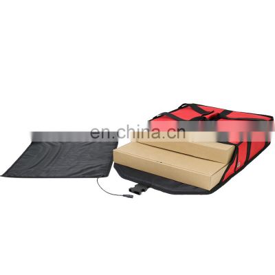 Food insulated pizza delivery bag backpack heated 12v