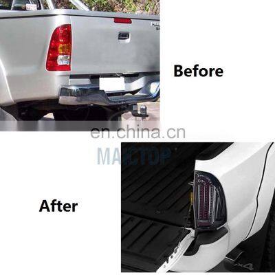 Maictop Car Accessories LED DRL Red Smoked Taillight Facelift Tail Lamp Light for Tacoma 2005 -2015 photo-4